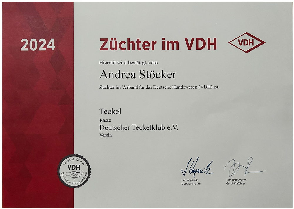 VDH Zertifikat 2024